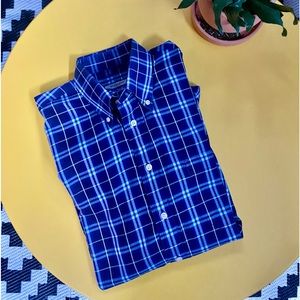 Soft, blue, medium Burberry men’s dress shirt.